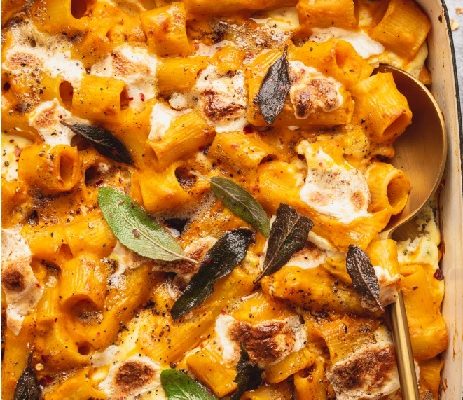 Mexican Pumpkin Pasta Bake